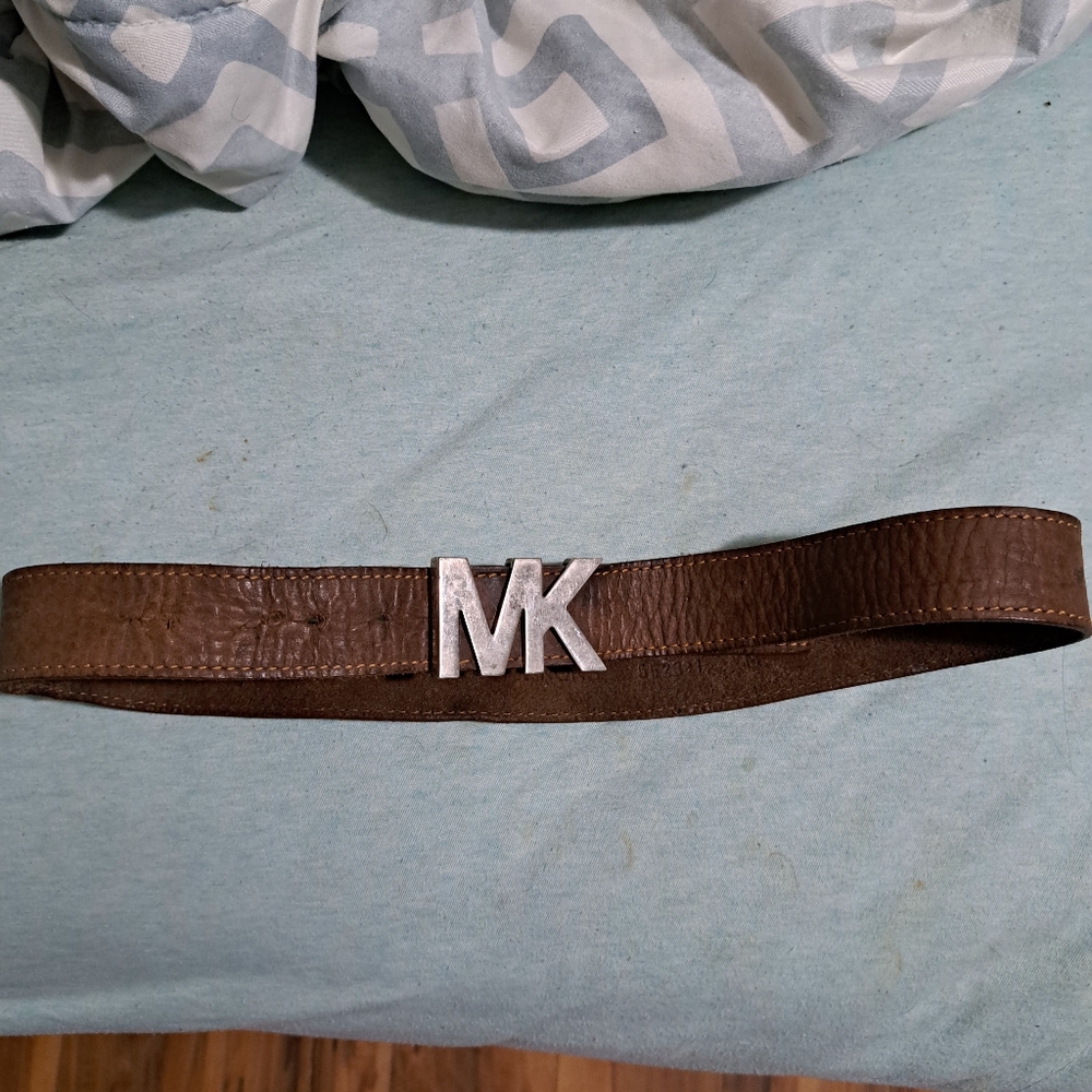 Michael Kors Brown Leather Belt